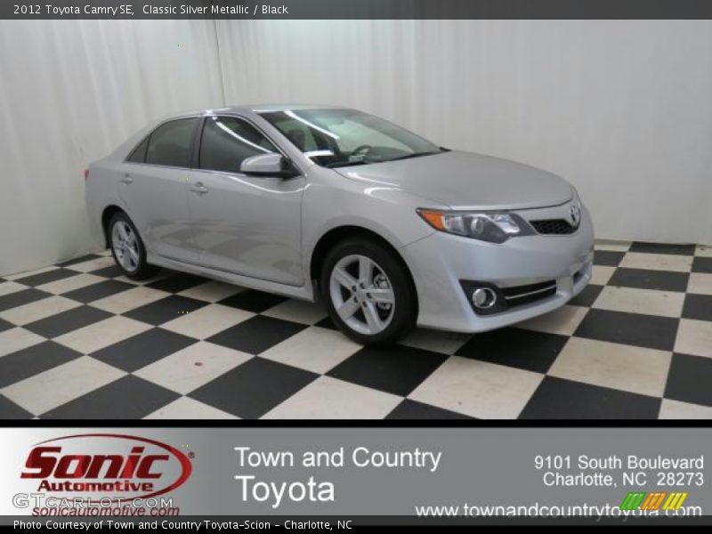 Classic Silver Metallic / Black 2012 Toyota Camry SE