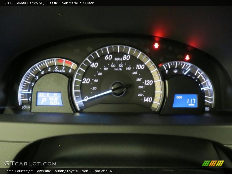 Classic Silver Metallic / Black 2012 Toyota Camry SE