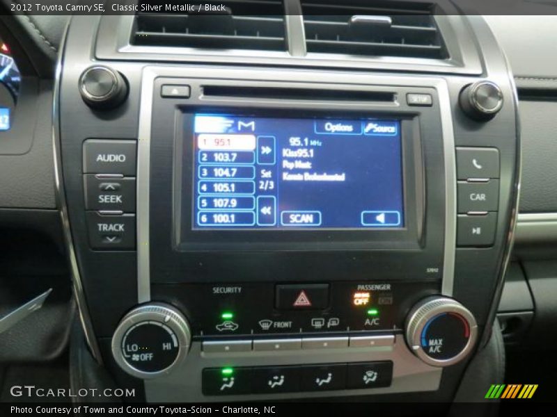 Classic Silver Metallic / Black 2012 Toyota Camry SE