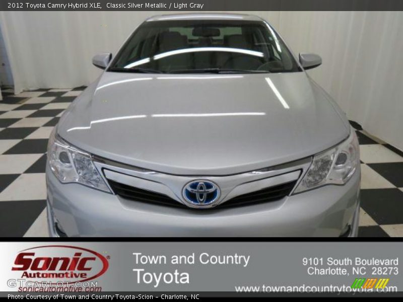 Classic Silver Metallic / Light Gray 2012 Toyota Camry Hybrid XLE