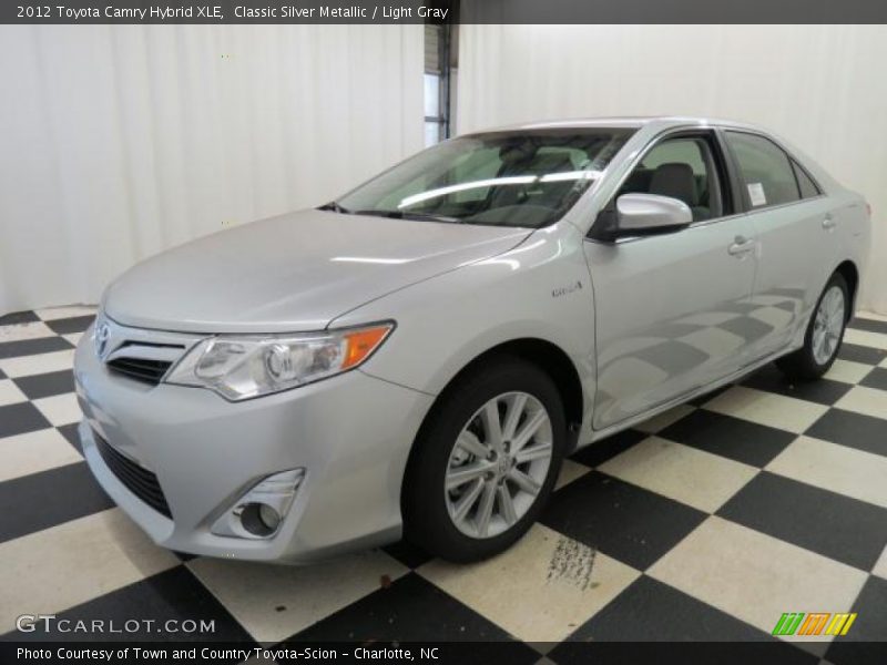 Classic Silver Metallic / Light Gray 2012 Toyota Camry Hybrid XLE