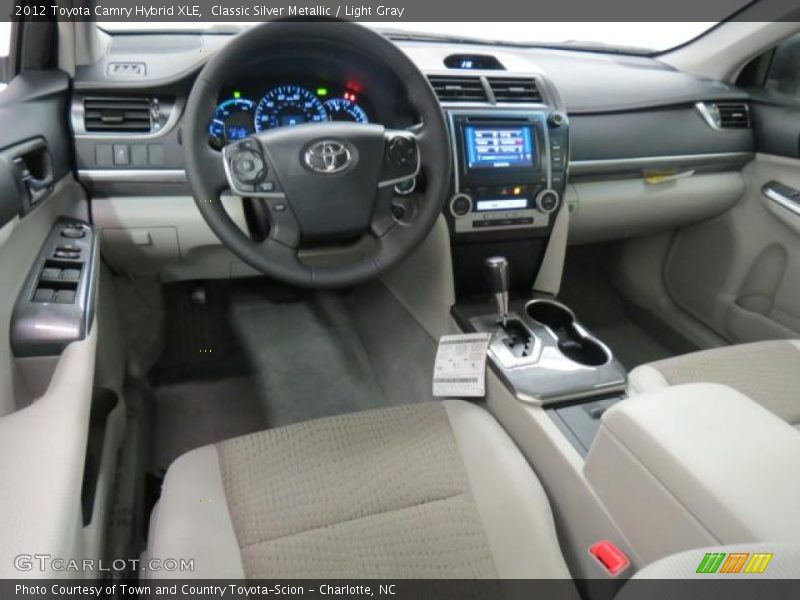Classic Silver Metallic / Light Gray 2012 Toyota Camry Hybrid XLE