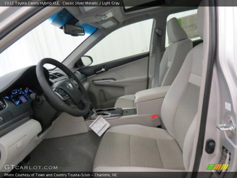 Classic Silver Metallic / Light Gray 2012 Toyota Camry Hybrid XLE