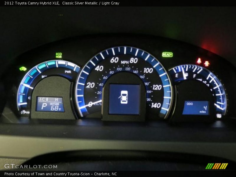 Classic Silver Metallic / Light Gray 2012 Toyota Camry Hybrid XLE