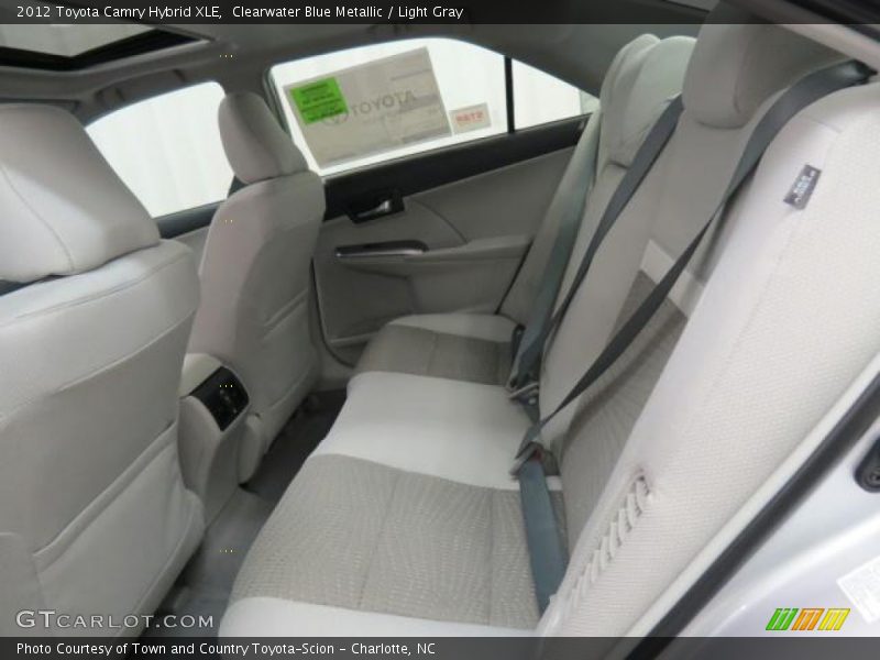 Clearwater Blue Metallic / Light Gray 2012 Toyota Camry Hybrid XLE