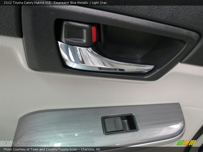 Clearwater Blue Metallic / Light Gray 2012 Toyota Camry Hybrid XLE