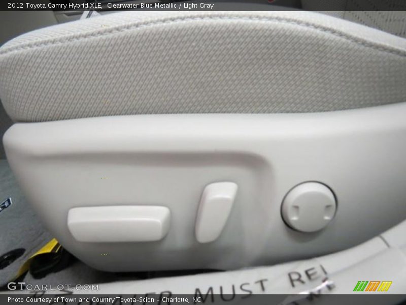 Clearwater Blue Metallic / Light Gray 2012 Toyota Camry Hybrid XLE