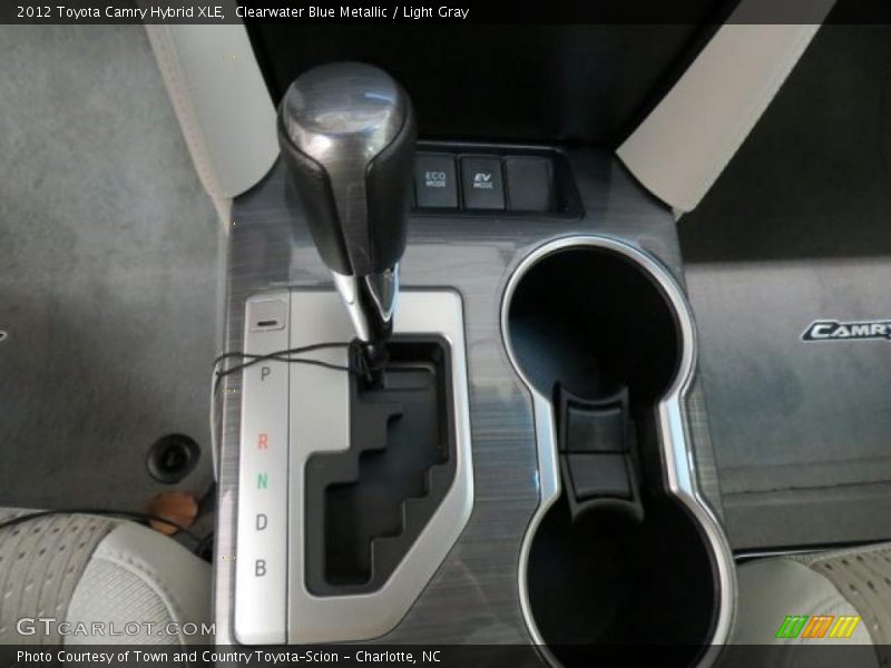 Clearwater Blue Metallic / Light Gray 2012 Toyota Camry Hybrid XLE