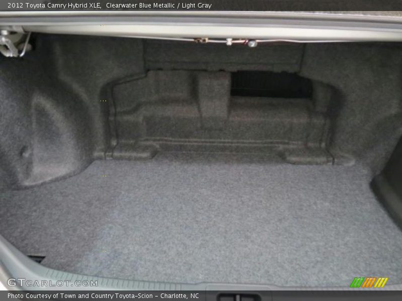 Clearwater Blue Metallic / Light Gray 2012 Toyota Camry Hybrid XLE