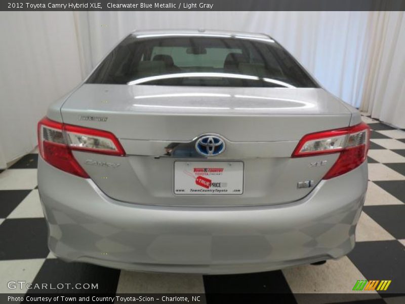 Clearwater Blue Metallic / Light Gray 2012 Toyota Camry Hybrid XLE