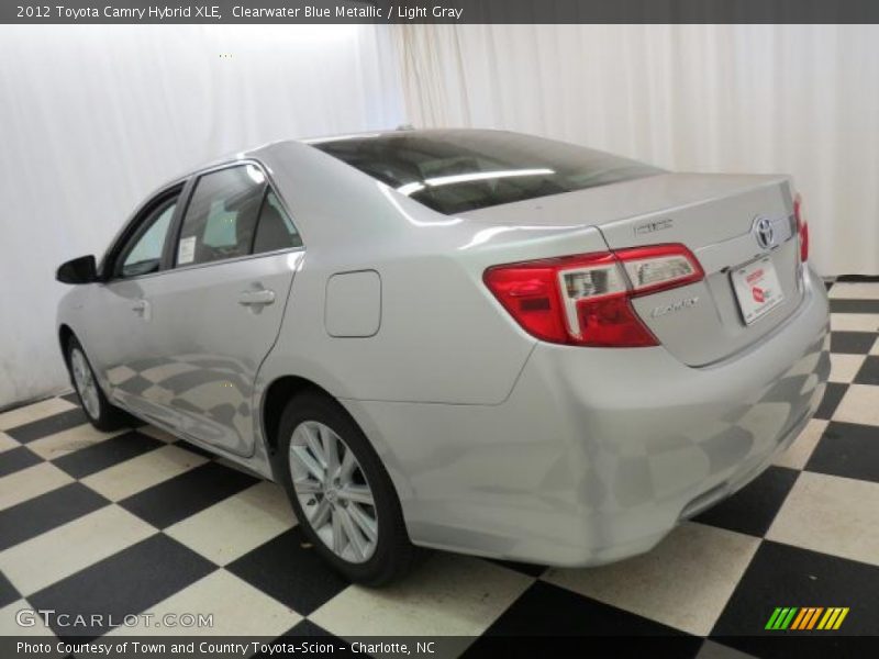 Clearwater Blue Metallic / Light Gray 2012 Toyota Camry Hybrid XLE