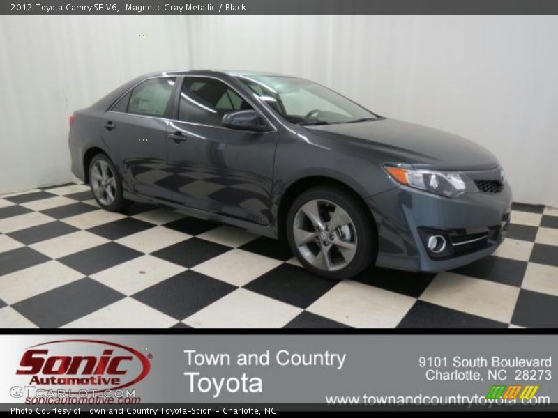 Magnetic Gray Metallic / Black 2012 Toyota Camry SE V6