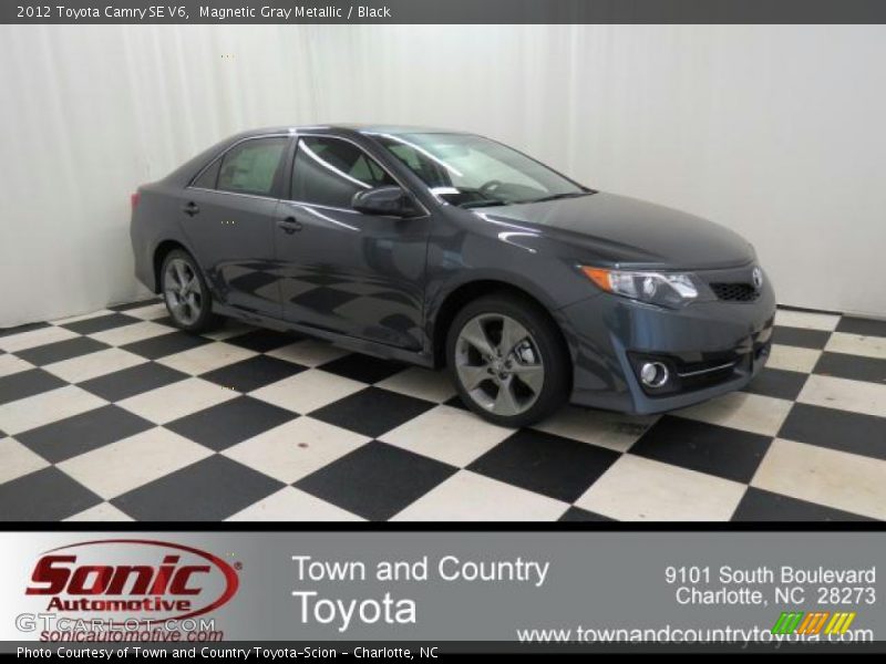 Magnetic Gray Metallic / Black 2012 Toyota Camry SE V6