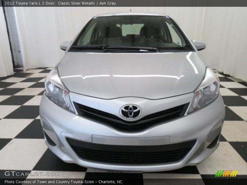 Classic Silver Metallic / Ash Gray 2012 Toyota Yaris L 3 Door
