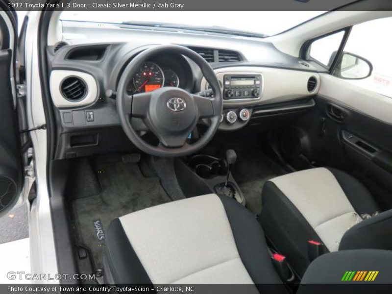 Classic Silver Metallic / Ash Gray 2012 Toyota Yaris L 3 Door