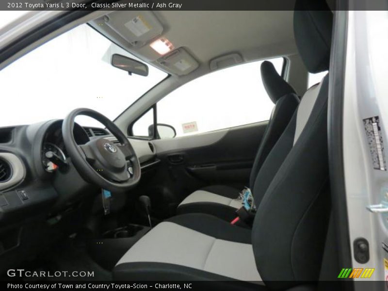 Classic Silver Metallic / Ash Gray 2012 Toyota Yaris L 3 Door