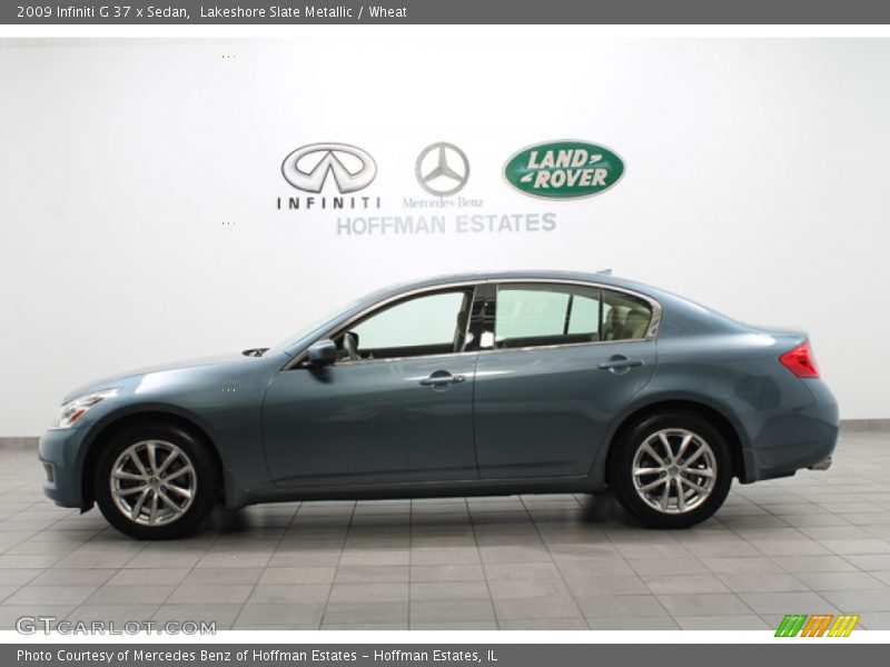 Lakeshore Slate Metallic / Wheat 2009 Infiniti G 37 x Sedan