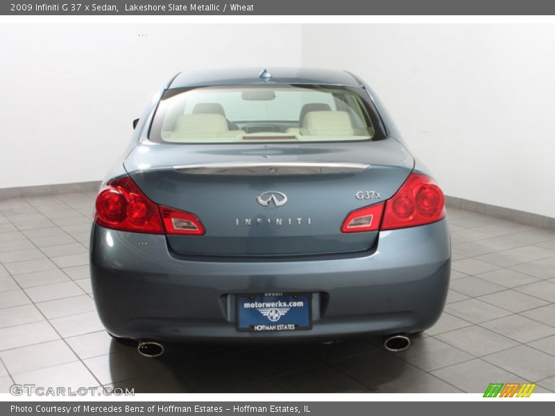 Lakeshore Slate Metallic / Wheat 2009 Infiniti G 37 x Sedan