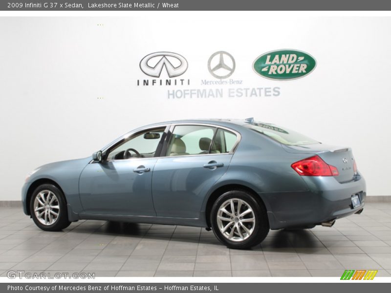 Lakeshore Slate Metallic / Wheat 2009 Infiniti G 37 x Sedan