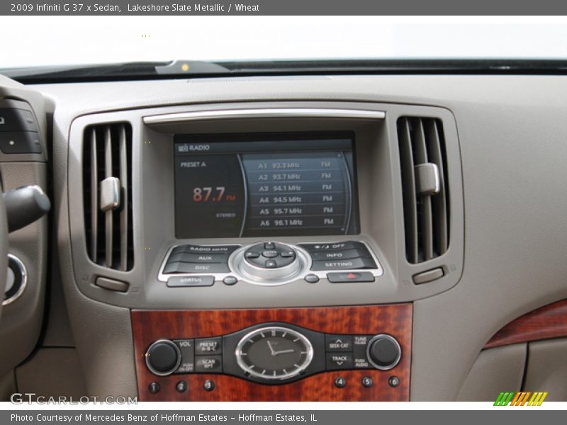 Lakeshore Slate Metallic / Wheat 2009 Infiniti G 37 x Sedan