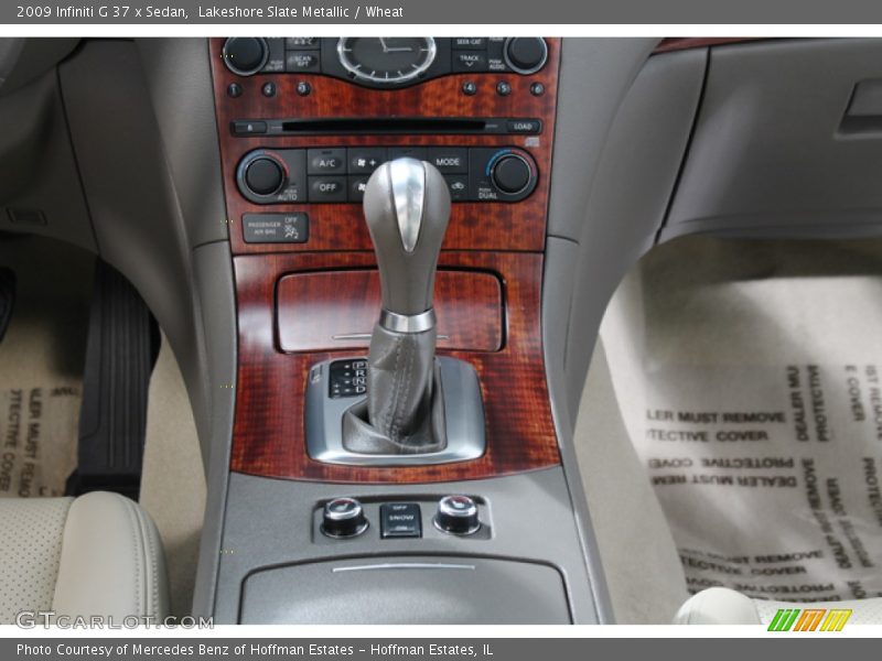 Lakeshore Slate Metallic / Wheat 2009 Infiniti G 37 x Sedan
