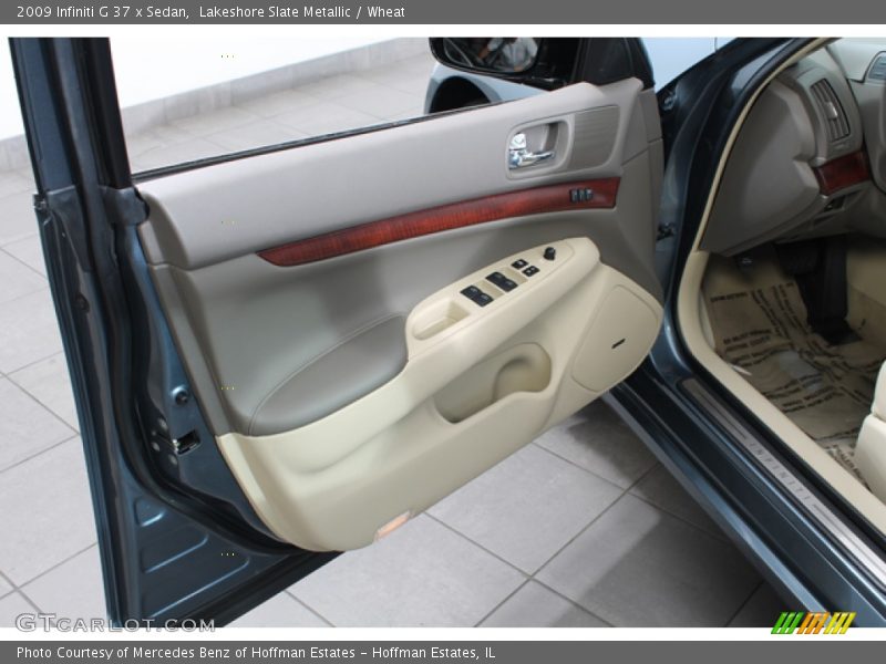 Lakeshore Slate Metallic / Wheat 2009 Infiniti G 37 x Sedan