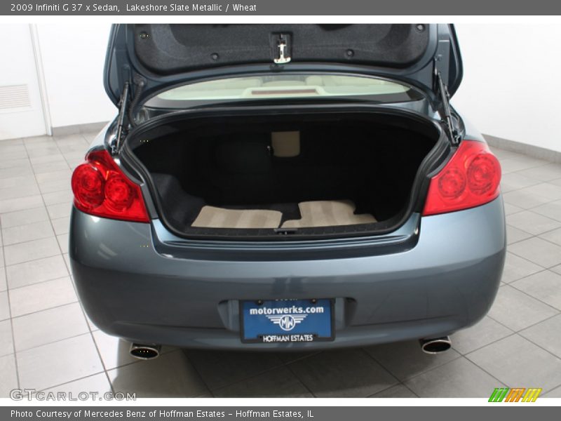 Lakeshore Slate Metallic / Wheat 2009 Infiniti G 37 x Sedan