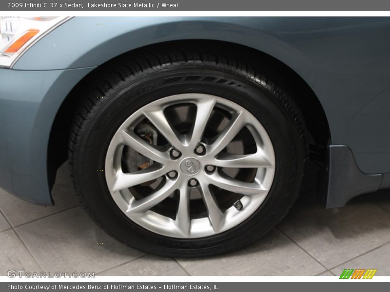 Lakeshore Slate Metallic / Wheat 2009 Infiniti G 37 x Sedan