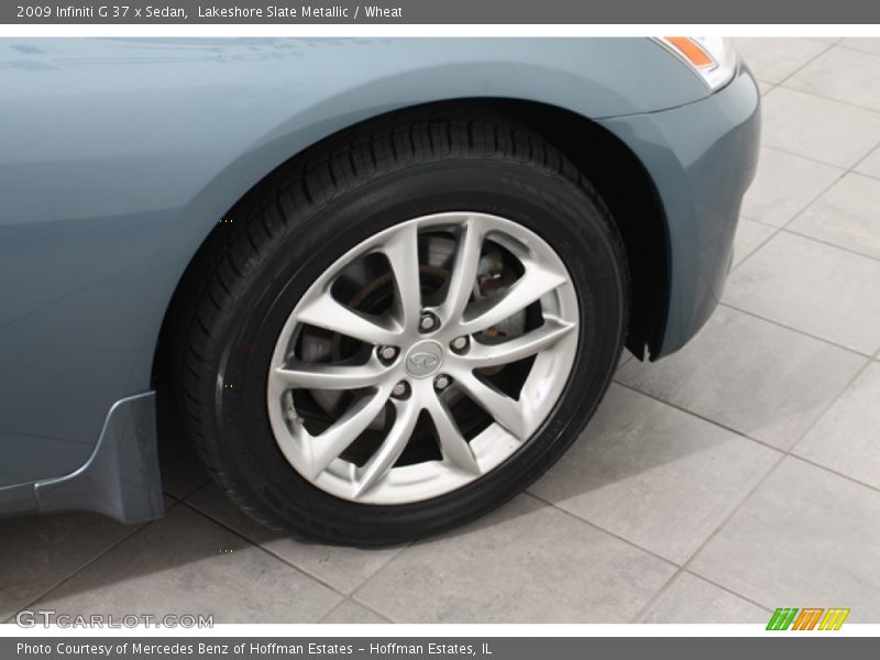 Lakeshore Slate Metallic / Wheat 2009 Infiniti G 37 x Sedan