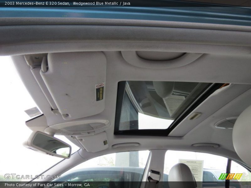 Sunroof of 2003 E 320 Sedan