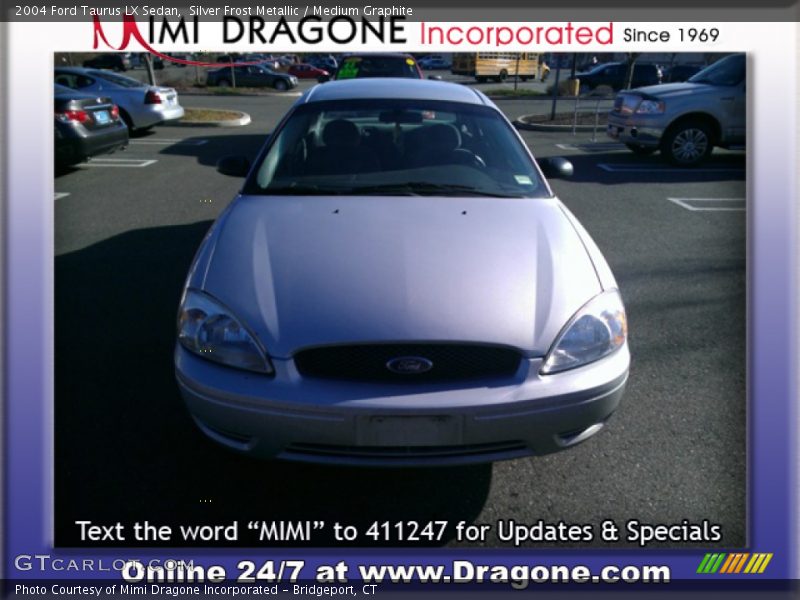 Silver Frost Metallic / Medium Graphite 2004 Ford Taurus LX Sedan