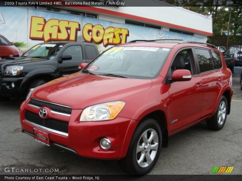 Barcelona Red Metallic / Ash Gray 2009 Toyota RAV4 Limited 4WD