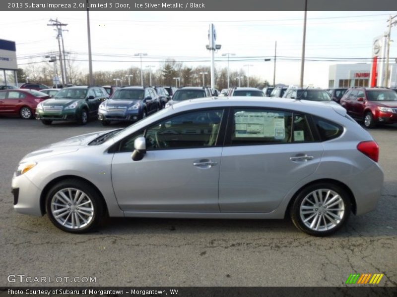 Ice Silver Metallic / Black 2013 Subaru Impreza 2.0i Limited 5 Door