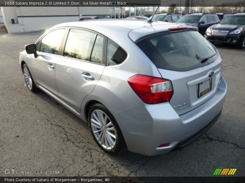 Ice Silver Metallic / Black 2013 Subaru Impreza 2.0i Limited 5 Door