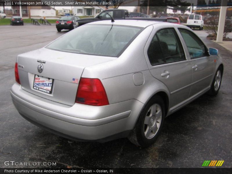 Silver Arrow Metallic / Black 2001 Volkswagen Jetta GLS Sedan