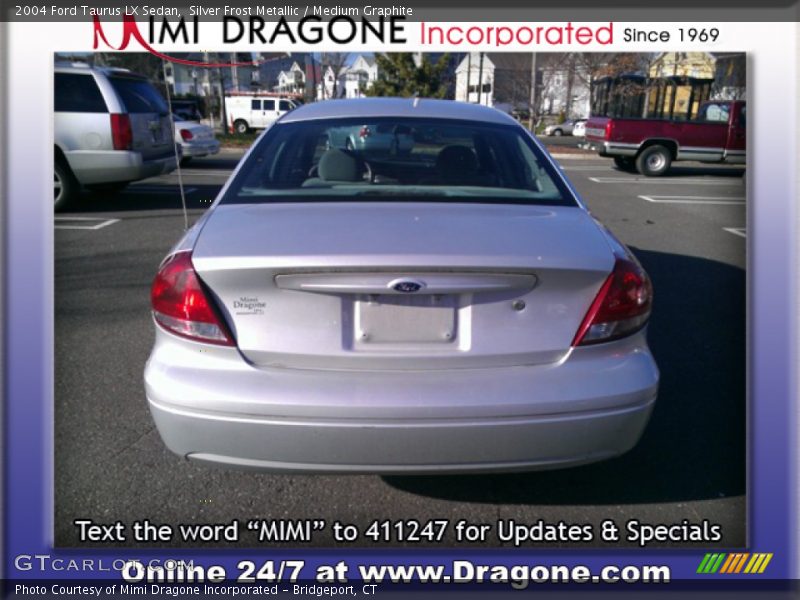 Silver Frost Metallic / Medium Graphite 2004 Ford Taurus LX Sedan