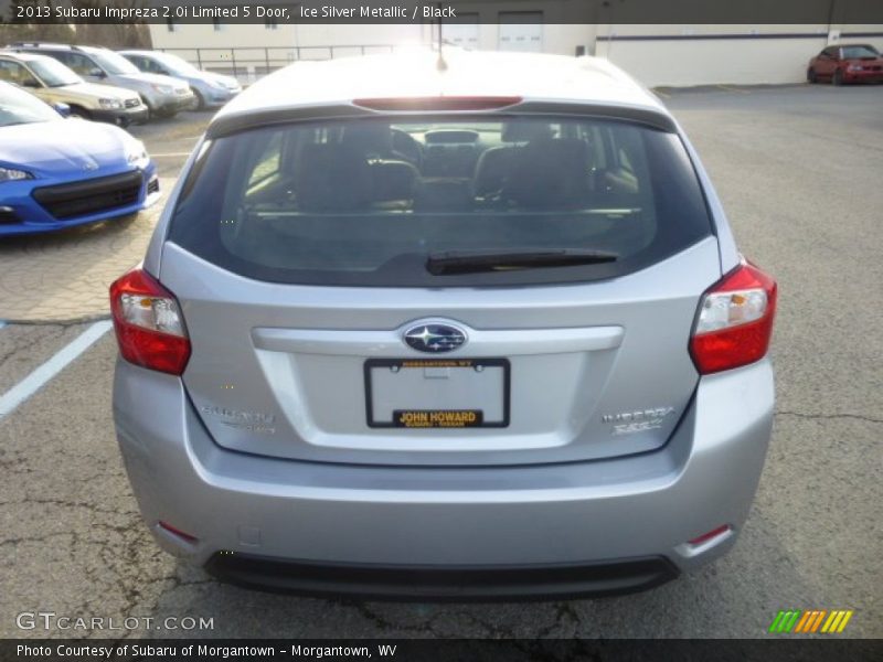 Ice Silver Metallic / Black 2013 Subaru Impreza 2.0i Limited 5 Door