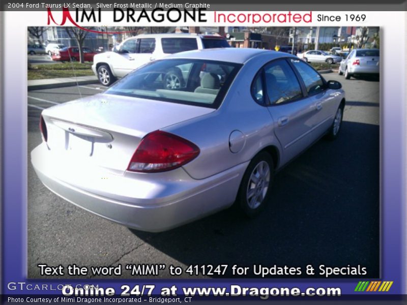Silver Frost Metallic / Medium Graphite 2004 Ford Taurus LX Sedan