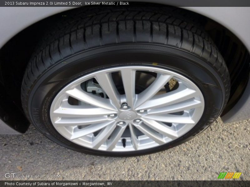Ice Silver Metallic / Black 2013 Subaru Impreza 2.0i Limited 5 Door