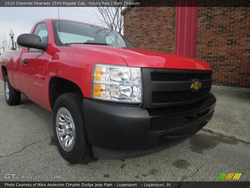 Victory Red / Dark Titanium 2010 Chevrolet Silverado 1500 Regular Cab