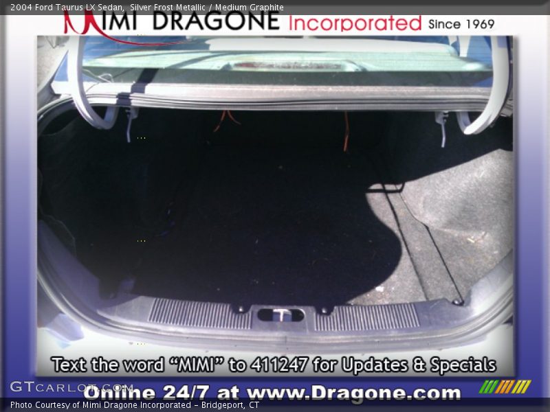 Silver Frost Metallic / Medium Graphite 2004 Ford Taurus LX Sedan