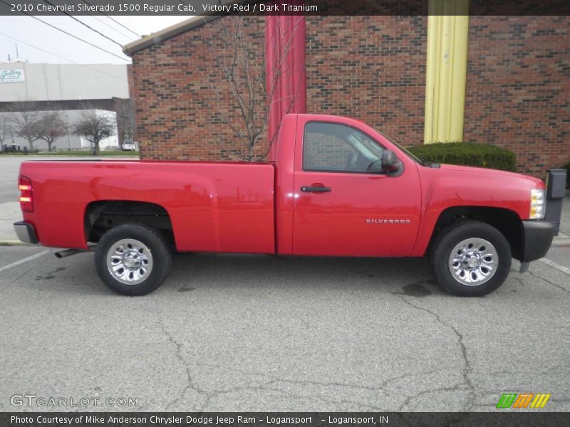 Victory Red / Dark Titanium 2010 Chevrolet Silverado 1500 Regular Cab