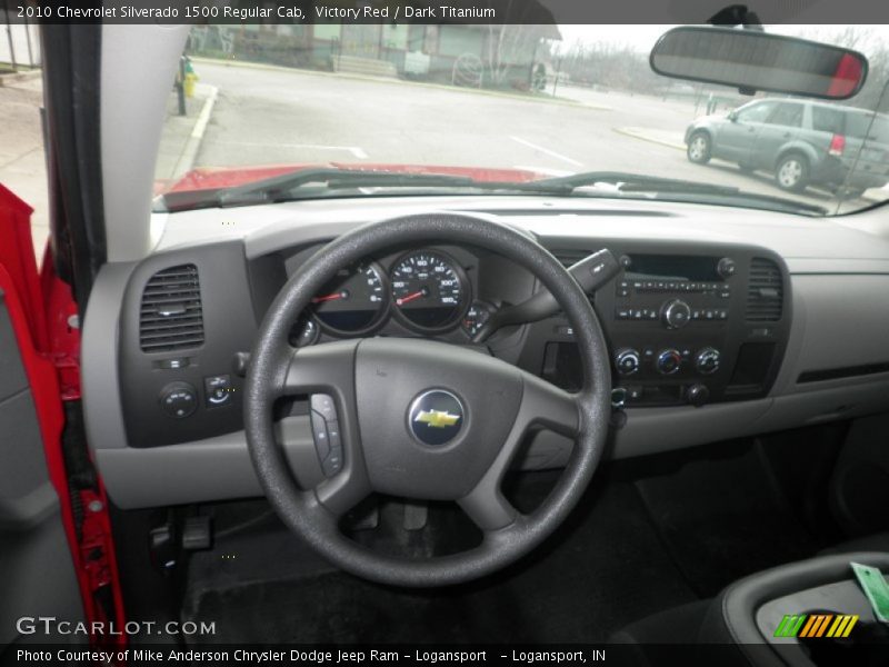 Victory Red / Dark Titanium 2010 Chevrolet Silverado 1500 Regular Cab