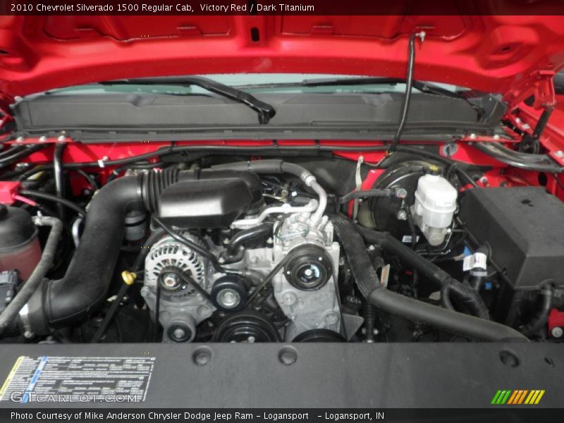 Victory Red / Dark Titanium 2010 Chevrolet Silverado 1500 Regular Cab