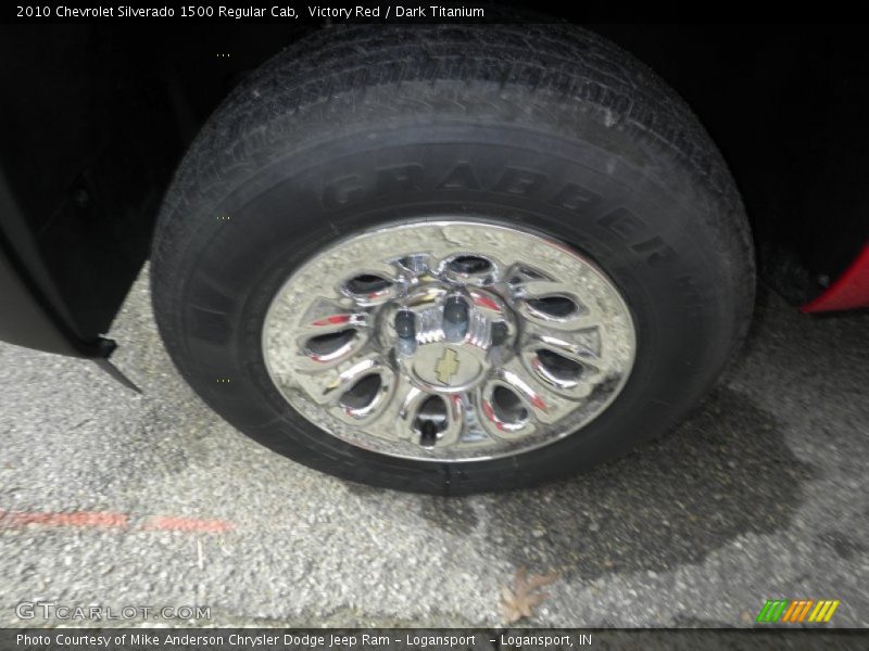 Victory Red / Dark Titanium 2010 Chevrolet Silverado 1500 Regular Cab