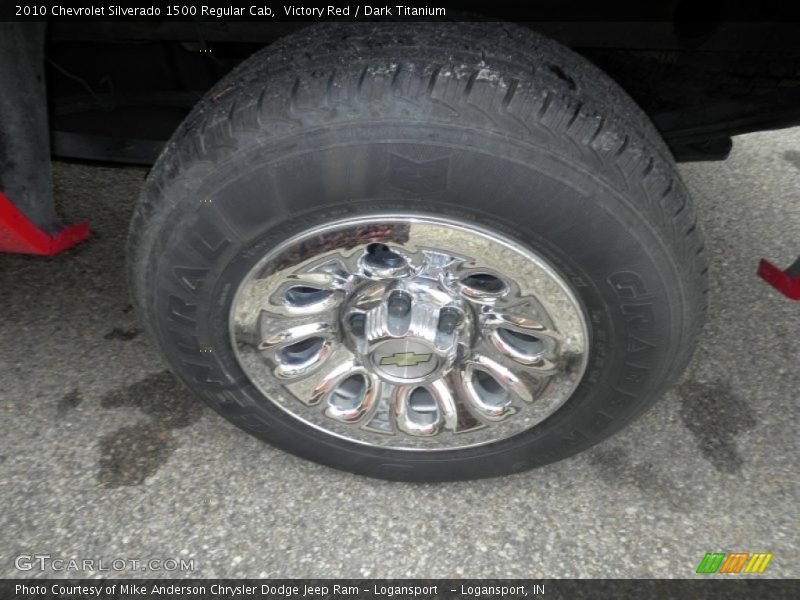 Victory Red / Dark Titanium 2010 Chevrolet Silverado 1500 Regular Cab