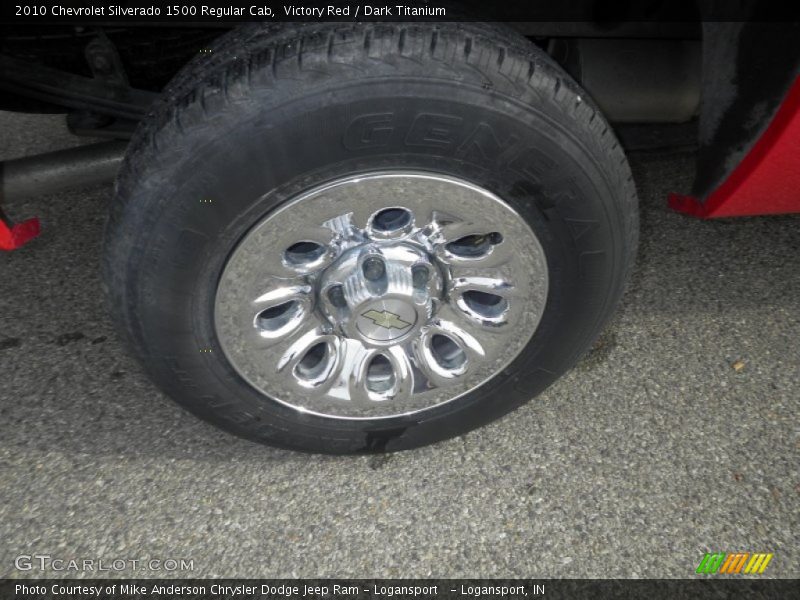Victory Red / Dark Titanium 2010 Chevrolet Silverado 1500 Regular Cab