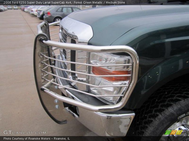 Forest Green Metallic / Medium Stone 2008 Ford F250 Super Duty Lariat SuperCab 4x4