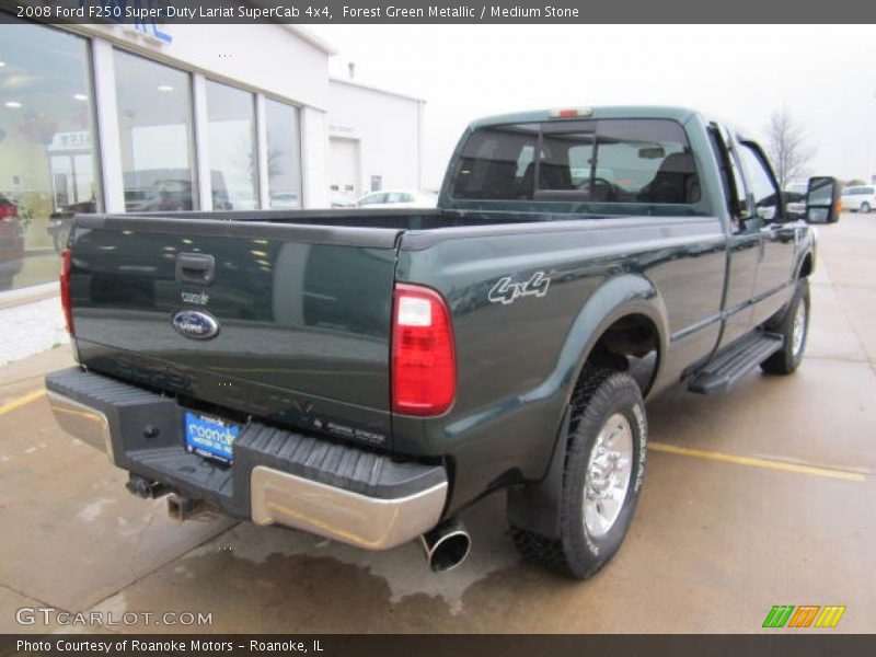 Forest Green Metallic / Medium Stone 2008 Ford F250 Super Duty Lariat SuperCab 4x4