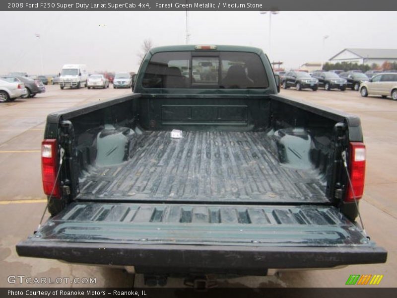 Forest Green Metallic / Medium Stone 2008 Ford F250 Super Duty Lariat SuperCab 4x4